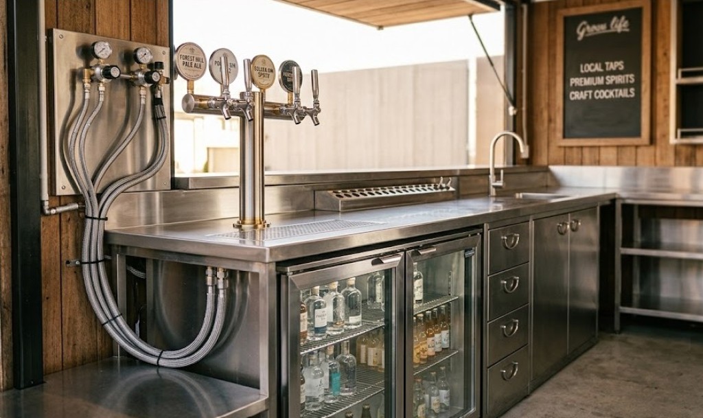 container bar internal fitout